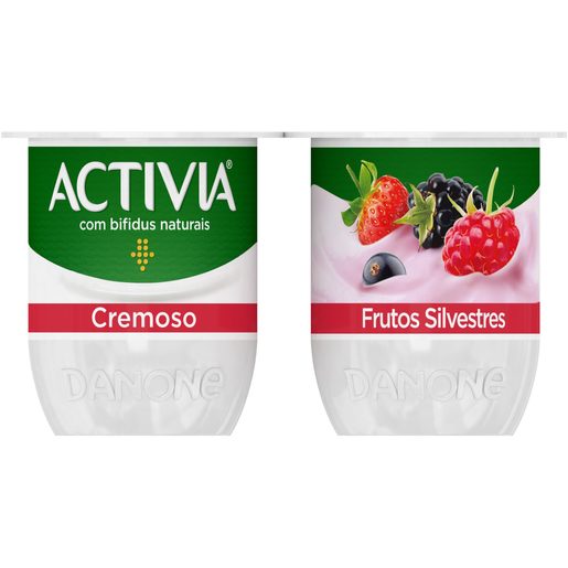 ACTIVIA Iogurte Cremoso Frutos Silvestres 4x120 g