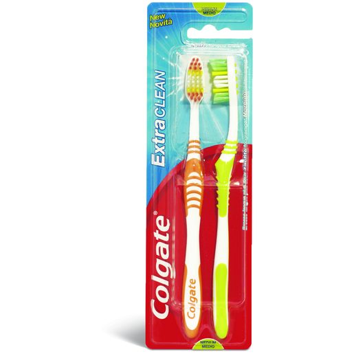 COLGATE Escova de Dentes Extra Clean 2 Un