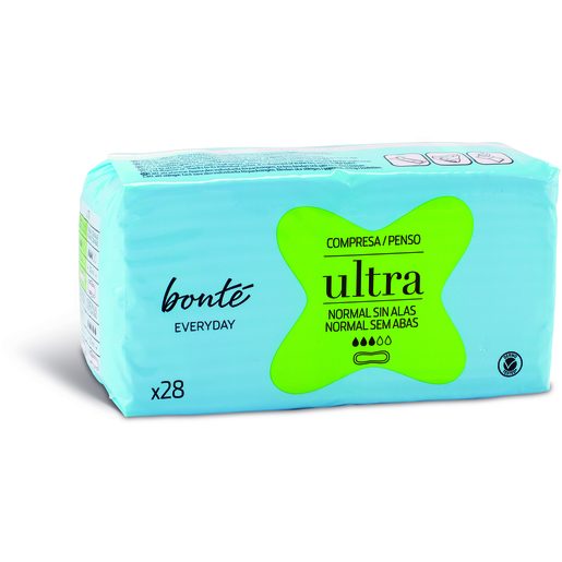 DIA BONTÉ Pensos Higiénicos Ultra Normal Sem Abas 28 Un DIA BONTÉ Pensos Higiénicos Ultra Normal Sem Abas 28 Un