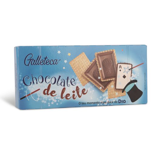 DIA GALLETECA Bolachas Cobertas com Chocolate de Leite 150 g