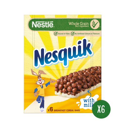 NESQUIK Barras de Cereais de Chocolate com Leite Nestlé 150 g