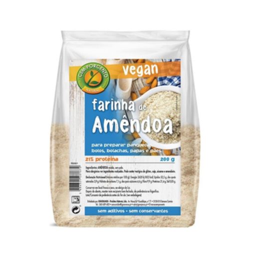 CEM PORCENTO Farinha de Amêndoa 200 g