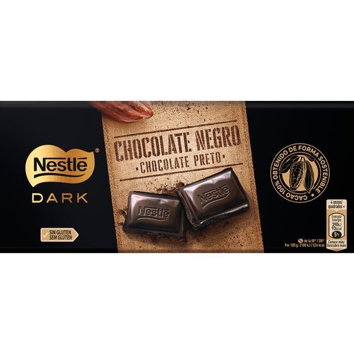 NESTLÉ Tablete Chocolate Negro Extrafino 125 g